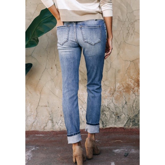 NWT Kancan Button Fly High Rise Straight Fit Denim - Picture 6 of 7